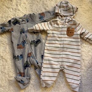 2-pack warm onesies